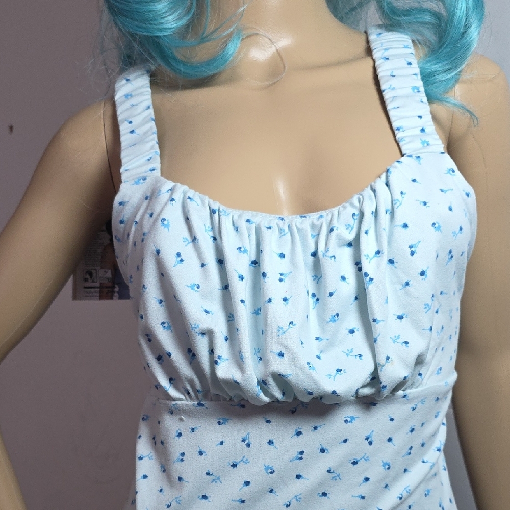 Blue & White Mini Dress – Cute Summer Casual Dress